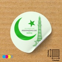  Pakistan Independence Day Stickers 2x2 Inch - Premium Vinyl August 14th Decals Bulk Wholesale | Digital Label Expert