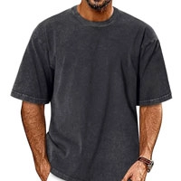 Men's Oversized Vintage Washed T-Shirts - Acid Wash Cotton Bulk Wholesale MOQ 50 | Private Label Audix