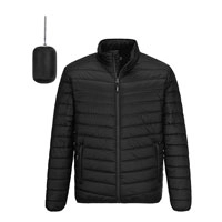  Lightweight Packable Puffer Jacket Hooded High Collar Quilted Polyester Winter Jacket Unisex OEM Bulk Supply Pakistan