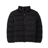  Boys Medium Weight Puffer Jacket Polyester Quilted Insulated Winter Jacket Kids Cold Weather Outerwear Standard Fit Children Apparel Bulk Supply OEM Custom Private Label Manufacturing