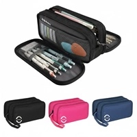  Geometry Box for Girls and Boys Unique Style, Best Design, Export Quality for Stationery, Calculator, Pencils, and More Perfect for School, Kids, and Students Available in Fancy, Pink, Grey , Royal Blue Big, Cute Pouch Designs
