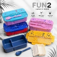  Kids School Lunch Box Durable Plastic Food Container Leak Proof Portable Lunch Box Set School Kids Meal Storage Box
