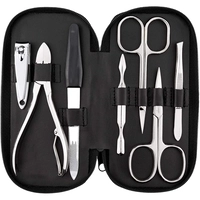  Best seller Pedicure Nail Tools Set 7Pcs Stainless Steel with PU Pouch Wholesale Low Price supplier Pakistan