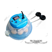  8 Eggs AC/DC Intelligent Round Egg Incubator | Automatic Temperature Control | Poultry Hatchery Machine