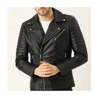  Men’s Warming Leather Jacket - Winter Casual Wear Bulk Wholesale MOQ 4 | Private Label AMK Group