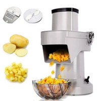  Commercial Vegetable Slicer and Cube Cutter Machine Heavy Duty Veggie Cutting Machine for Potato Onion Tomato Cabbage Salad Vegetable Processing Restaurant Kitchen Wholesale Supply