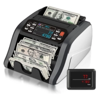 SM-8000 1CIS Mixed Denomination Value Counter Currency Counting Machine with UV MG IR Counterfeit Detection 3.5 Inch TFT Touch Screen High Speed Banknote Counter for Multi Currency Counting Wholesale Supply