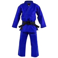  Premium Blue Judo Uniform 750g - Heavyweight Competition Gi Jacket & Pants Set