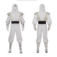  White Ninja Uniform Martial Arts Gi Suit Cotton Lightweight Costume Complete Set