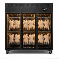  3 Door Duck Drying Cabinet | Commercial Meat Air Drying Cabinet | Stainless Steel Heat & Cool Drying Machine