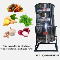  Liquid Grinder with Stand 5 Kg Commercial Heavy Duty Restaurant Kitchen Masala Grinder 3 Copper Wind Motors 460W 15000–16000 RPM Stainless Steel Blades High Capacity 5KG Wet Paste Grinding Machine for Hotels Catering Food Processing Wholesale Supply