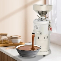  Professional Electric Peanut & Nut Butter Maker Machine 1100W Commercial Heavy Duty Nut Grinder 2850 RPM Pure Copper Motor 15kg Per Hour Production White Jade Grinding Wheel for Peanut Almond Cashew Sesame Paste Tahini Butter Processing Equipment Who