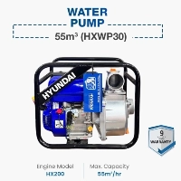  Hyundai Water Pump 55m³/hr | HXWP30 3 Inch Petrol Water Pump | High Flow Irrigation Pump