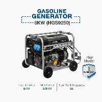  Hyundai Gasoline Generator 8KW | HGS9250 Heavy Duty Petrol Generator | Industrial Backup Power System