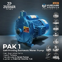  Zubair Pumps PAK 1 | 1HP Surface Water Pump | 5500 Ltr/Hr | 80 Feet Head | 200/220V | Made in Pakistan