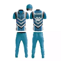  Custom Cricket Team Uniform Set Spandex/Polyester Fabric Printed Logo Design Anti-Bacterial 240g Fabric Weight Customized