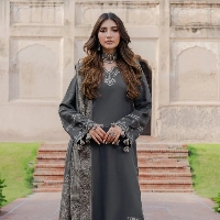  Embroidered Lawn 3PC with Digital Printed Dupatta