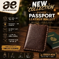  New Collection Premium Leather Passport Wallet | Handmade Genuine Leather Travel Wallet