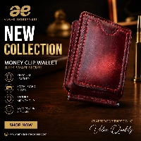  Premium Leather Money Clip Wallet | Slim & Stylish Card Holder