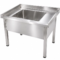  2 Ft × 2 Ft Single Bowl Stainless Steel Commercial Sink | 18 Gauge Super Quality Non-Magnetic Stainless Steel Single Bowl Kitchen Sink for Restaurants, Hotels, Cafeterias, Food Preparation Areas, Commercial Kitchens,
