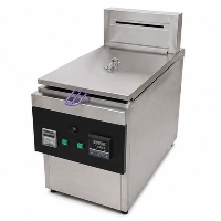  16 Liter Commercial Gas Fryer Stainless Steel Deep Fryer | Heavy Duty 18 Gauge Super Quality Non-Magnetic Stainless Steel Fryer with 16 Gauge Heating Tubes, 1 Year Warranty for Restaurants, Hotels, Fast Food Kitchens, Fried Chicken Shops