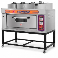  South Star Commercial Pizza Oven | Imported Pizza Baking Oven with Capacity for 5 Large 13 Inch Pizzas, Professional Bakery and Pizza Oven for Restaurants, Hotels, Pizzerias, Commercial Kitchens